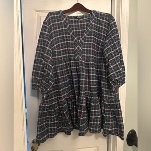 Madewell Size 10 Plaid Dress